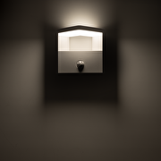 LED aplique con PIR sensor de movimiento 15W, 4000K, 220-240V AC, IP44