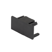 Juego conector de alimentación y tapa, 2 pines, negro