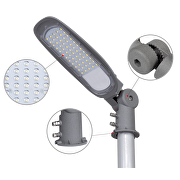 Farola de LED 100W, 13000lm,4000K,130lm/W,4kV,220V-240V AC, IP66