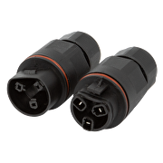 Conector estanco con únion y conexión rápidas L16, 3 polos, 16А, IP68, 1 un..