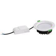 Downlight de LED dimable 10W,1280lm, 3000K/4200K/6000K, 220V AC, IP44, SMD2835,redondo de empotrar