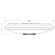 Plafón de LED con PIR de movimiento,redondo,blanco, 15W, 4000K(luz neutral), 220-240V AC, IP20