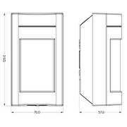 PIR sensor de movimiento, de superficie SIN DETECCION DE ANIMALES <50kg,IP65,12m(MAX.)