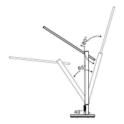 Flexo de LED 12W, 3000K/4000K/6500K(CCT), 220-240V AC