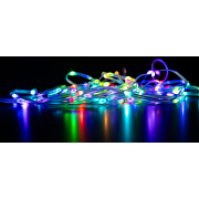 LED USB luz navideña ambiental 1W/m, RGB, 5V DC, SMD3939, 10m, 10 LEDs/m, IP65