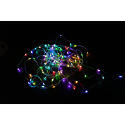 LED USB luz navideña ambiental 1W/m, RGB, 5V DC, SMD3939, 20m, 10 LEDs/m, IP65