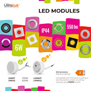 LED módulo dicroica 6W, 4200K(luz neutral), 220-240V AC, 38°, IP44