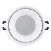 Aro decorativo  de bajo deslumbramiento con dos rings color blanco