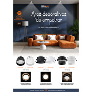 Aro decorativo de bajo deslumbramiento con efecto Glow color blanco