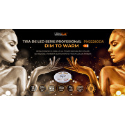 Tira de LED 12W/m, Dim-to-warm, 1800K-3000K, 24V DC, 280LEDs/m, SMD2216, 5m
