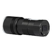 LED linterna con zoom, con iluminación lateral y función power bank 10W/3W,6000mA, 5V DC, IP44