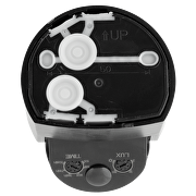 Sensor de movimiento 2xPIR IP65 superficie 180º/360º 9m NEGRO, lente negra