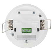 Sensor de microondas de presencia y movimiento(2 ZONAS), de empotrar , 360°,1000W, 4m, IP54
