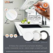 LED downlight para muebles de empotrar, redondo , 4W, 3000K/4000K/6500K(CCT), 12V DC, IP44,negro