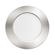 LED downlight para muebles de empotrar, redondo , 4W, 3000K/4000K/6500K(CCT), 12V DC, IP44,niquel satinado