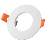 Aros de empotrar promo pack 4+1, redondo, fijo , color blanco , PVC, IP20