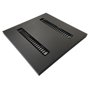 LED panel 600х600 Galaxy. para montaje de superficie/empotrar, negro, UGR<19, 40W, 4000K, 130 lm/W, 90°, 220V-240V AC,IP20