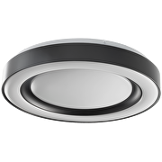 Plafón de LED dimable 3000K-6000К (ССТ) con mando a distancia, negro,ring, redondo max.72W, IP20