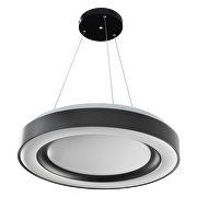 Plafón de LED dimable 3000K-6000К (ССТ) con mando a distancia, negro,ring, redondo max.72W, IP20