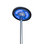 LED luminaria solar con mando a distancia y Bluetooth gestión, 20W max.,RGBW, ∅78, 140°, IP65