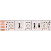 TIRA DE LED SMD5050, 14.4W/M, RGB, 12V DC, 60 LEDS/M, 5M ROLLO, IP65 RESISTENTE AL AGUA