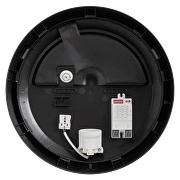 Plafón ARAD, redondo,aro negro, Е27, 220-240V AC, IK08, IP65