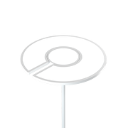 Lámpara de pie LED CCT+RGB con mando a distancia, regulable, color blanco, 40W + 8W, IP20