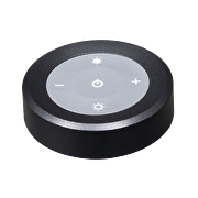 Lámpara de pie LED CCT+RGB con mando a distancia, regulable, color negro, 40W + 8W, IP20