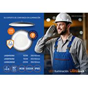 Campana industrial LED, 200W, 5000K,24000lm 220V-240V AC, IP65