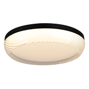 Plafón de LED dimable; ССТ 3000K-6000К; max.72W;con mando a distancia, color negro; redondo; IP20