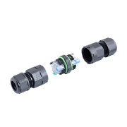 Conector estanco con clemas rápidas L16, 3 polos, 16А, IP68, 1 un.