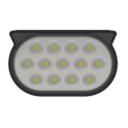 LED luminaria solar de pared/jardín CCT+RGB, 90°, IP65