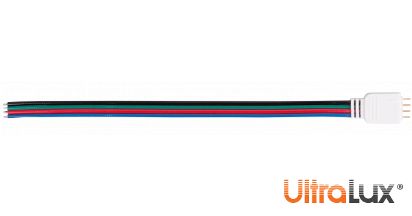 Conector flexible para RGB tira de LED (macho)-5un. | Ultralux